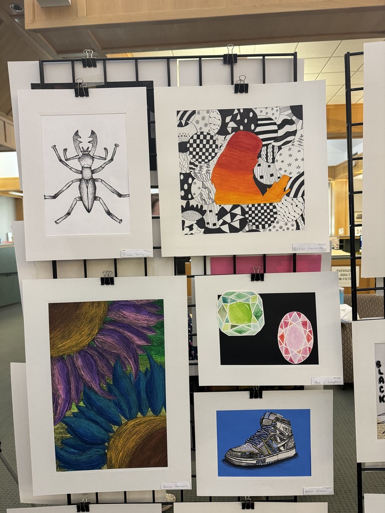 The art exhibition for The Conway Middle School Art Show will be at the Faulkner County Library from March 14-26. This is a great opportunity for all of the middle school students to showcase their creativity and talent. If you are unable to stop by and see all of the wonderful artwork here are our CSMS students' artwork.