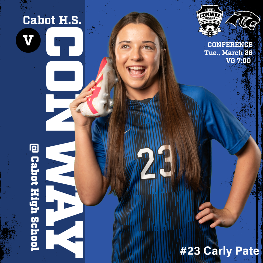 Lady Cat soccer game day poster @ Cabot.