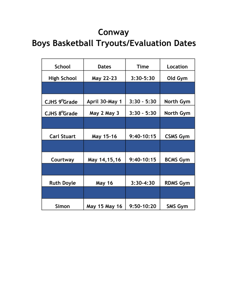 tryouts