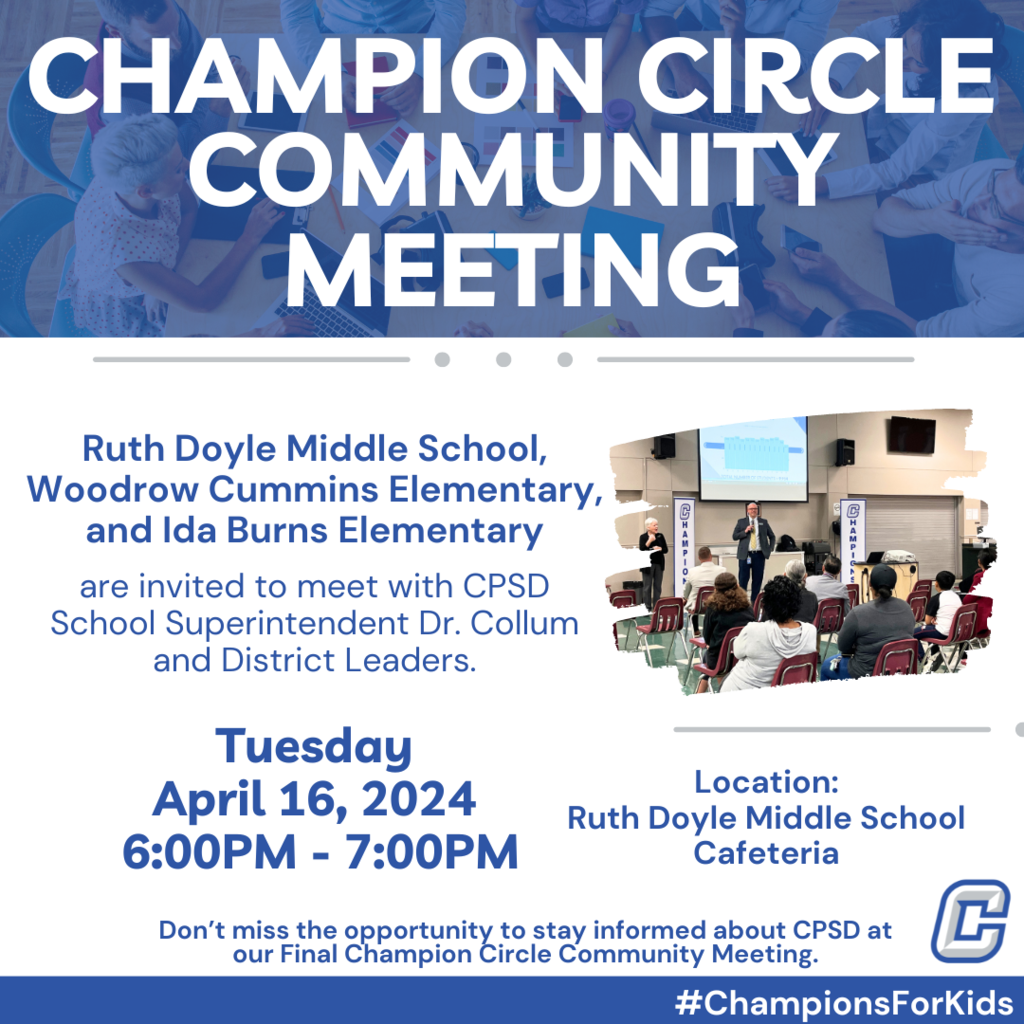 Champion Circle Community Meeting