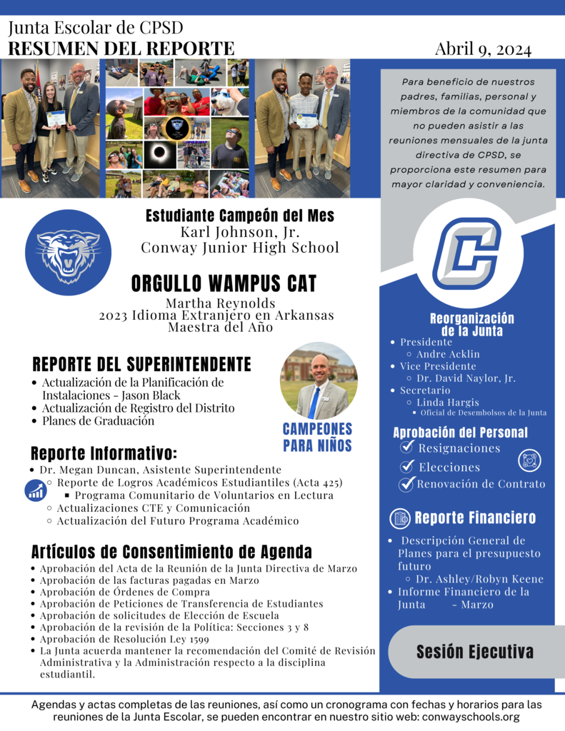 April 2024 School Board Recap