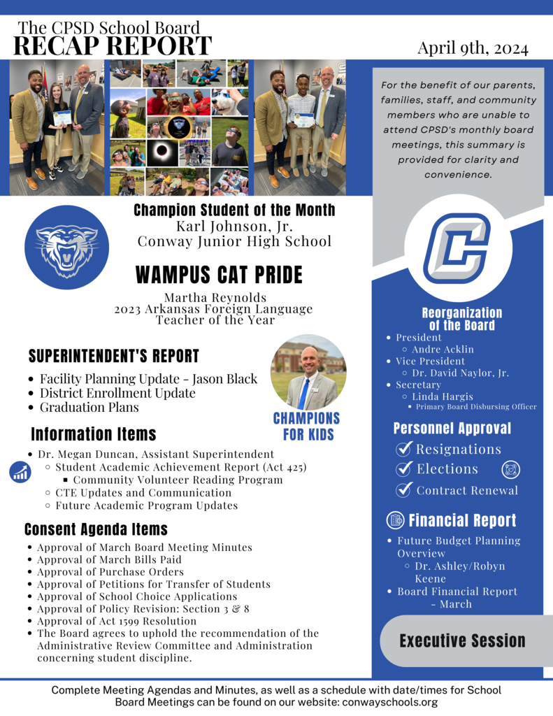 April 2024 School Board Recap