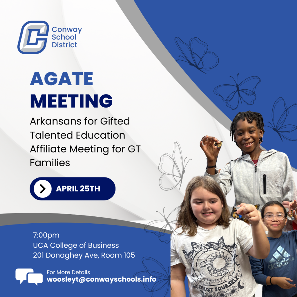 AGATE Meeting april 25 7pm at UCA college of business room 105