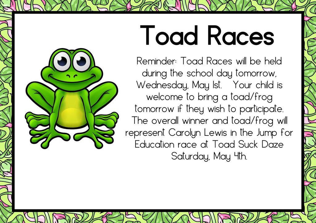 Toad Races