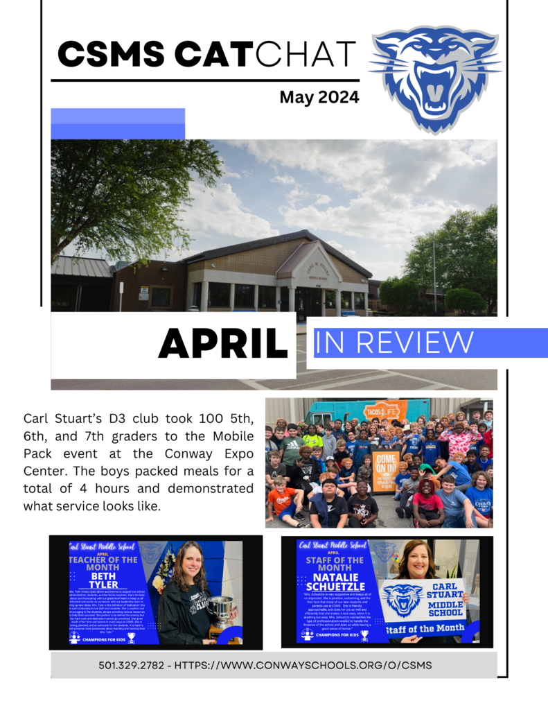 CSMS Cat Chat April in Review