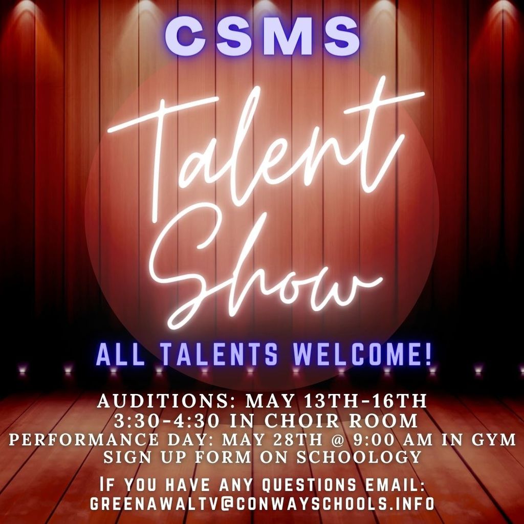 Talent Show May 28th