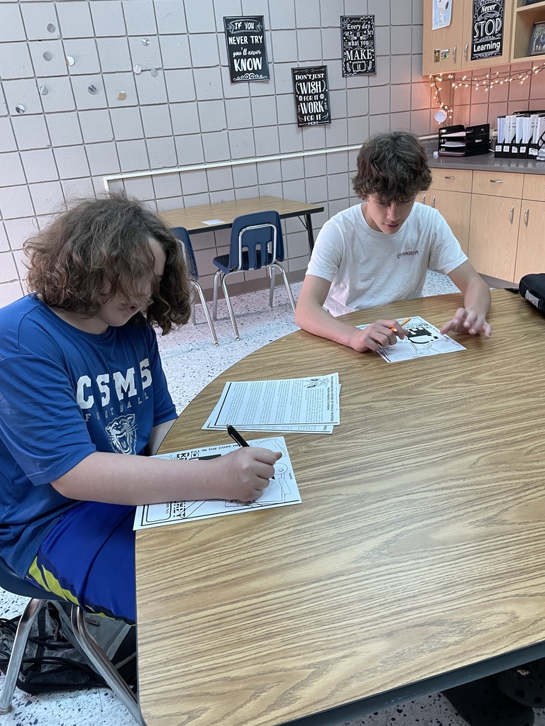 Ms. Frazier’s reading classes enjoyed participating in an escape room on Friday. They used a reading passage to complete four activities and figure out a four digit code to escape. Everyone made it out!