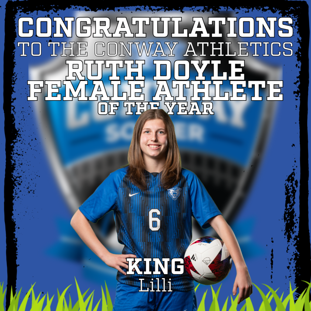 The Conway Athletics Ruth Doyle Female Athlete of the Year: Lilli King 