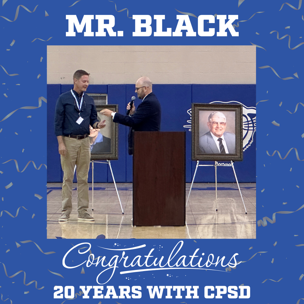 Mr. Black 20 Years with CPSD