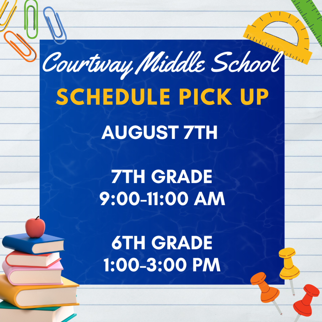 Schedule Pick Up August 7th