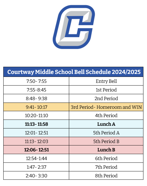 CMS Daily Schedule 2024-2025