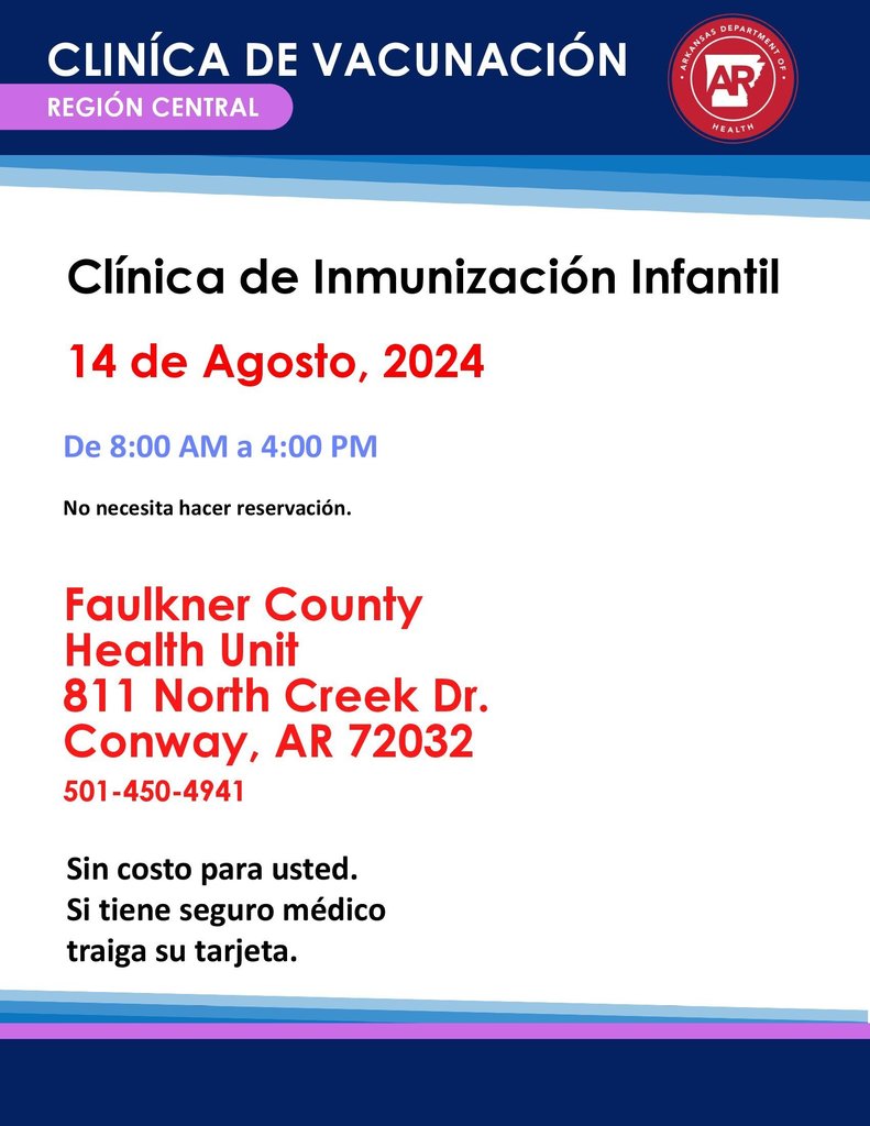 Flyer for immunizations