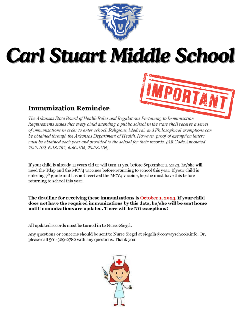 Immunization Reminder