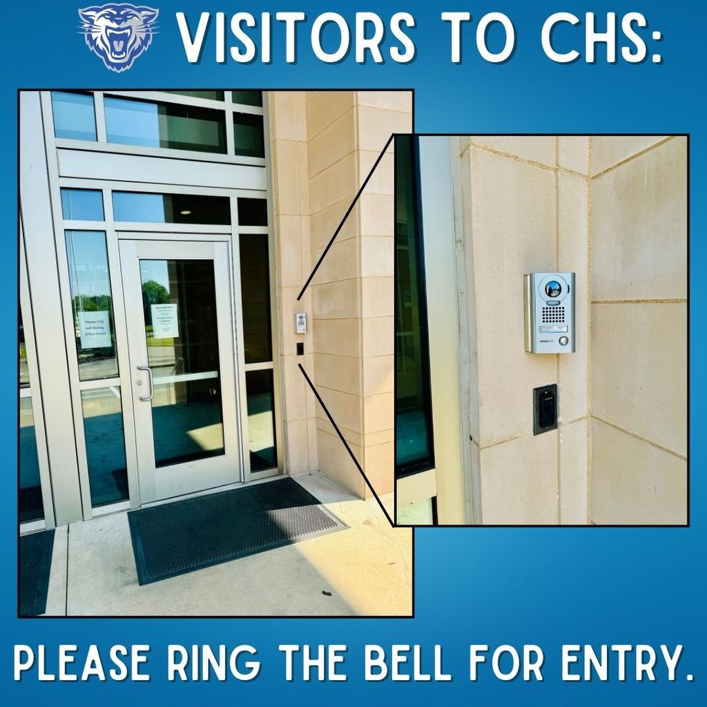Visitors to CHS: Please ring the bell for entry