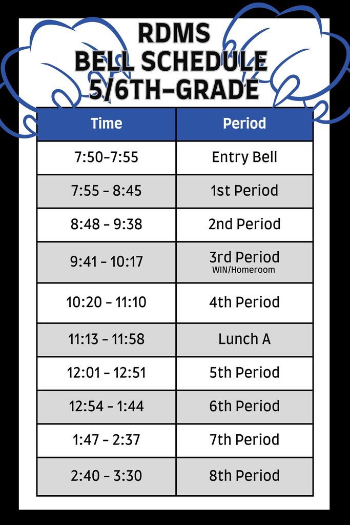 bell schedule