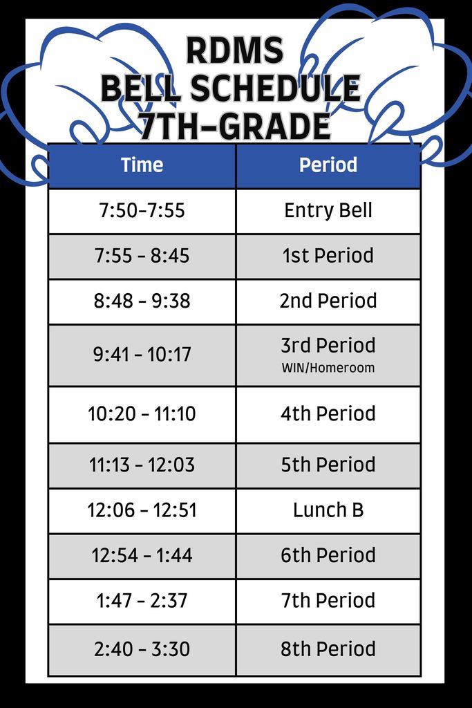 bell schedule