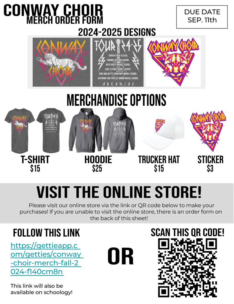 Conway Choir Merch Post