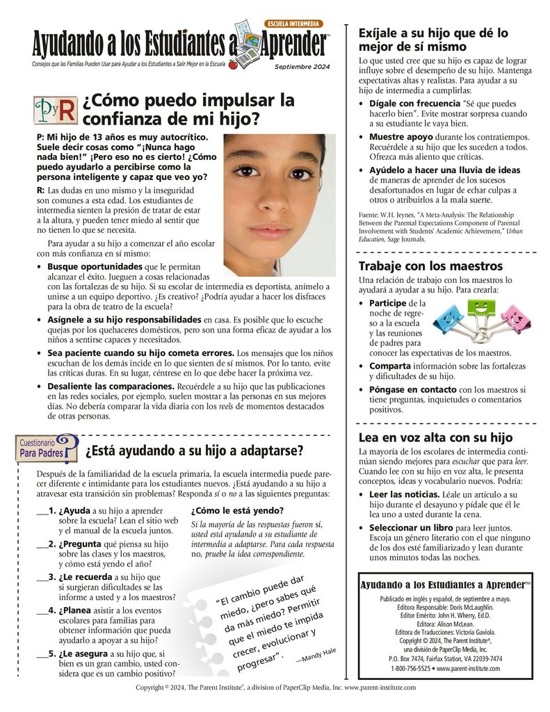 Helping Students Learn Newsletter Page 2