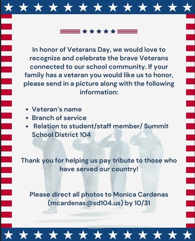 HMS veterans day flyer