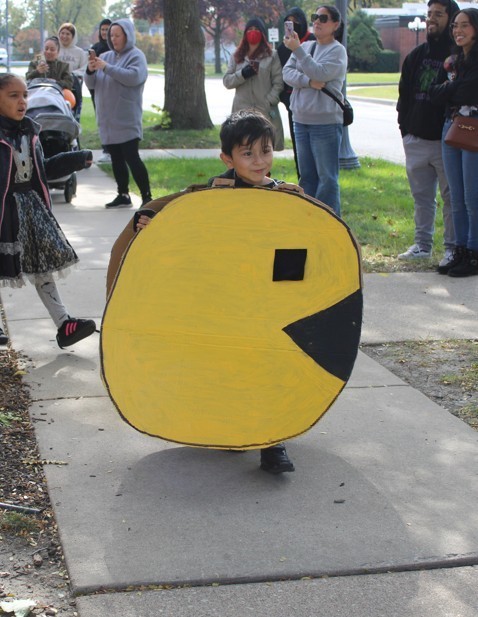 boy in pacman costume