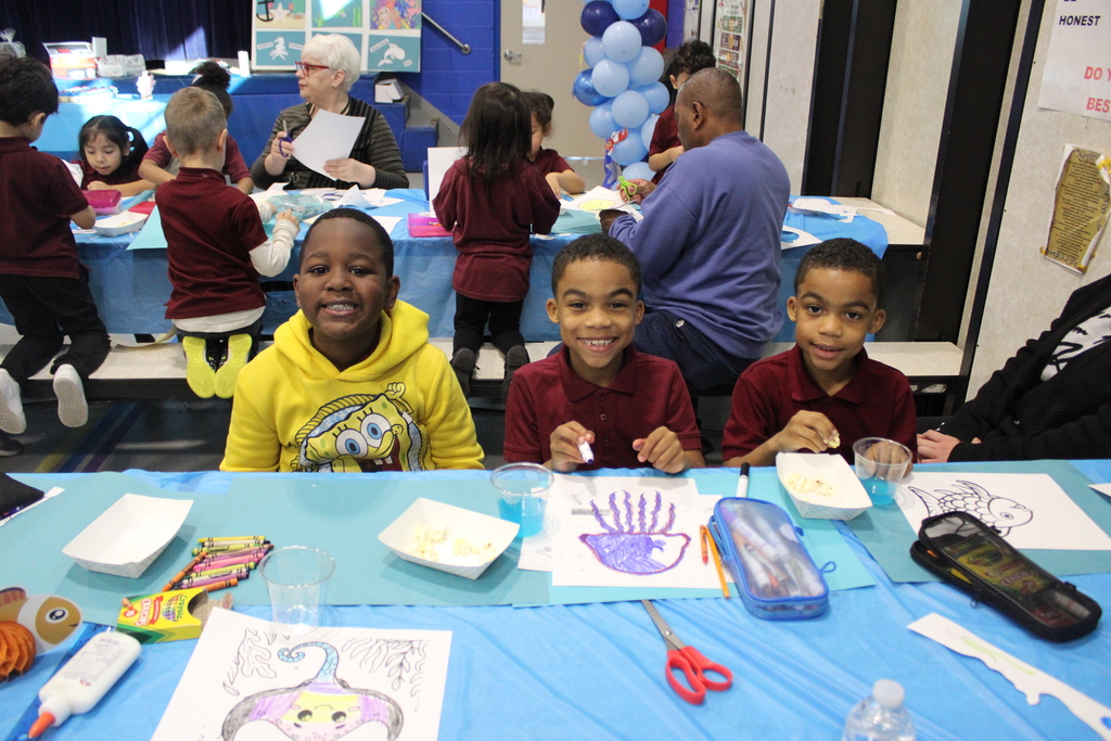 wharton students doing a craft