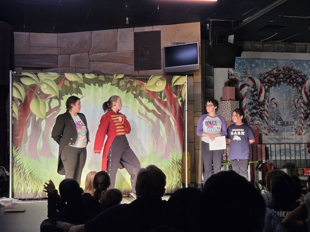 students at walker on field trip