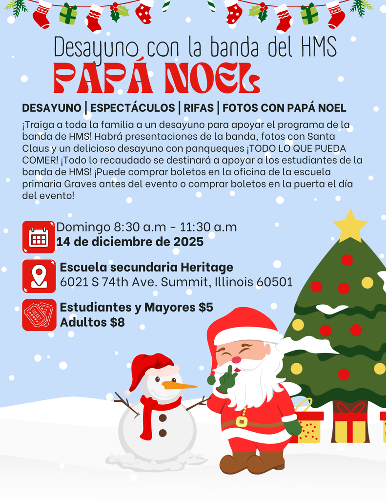 Spanish Breakfast with Santa Flyer