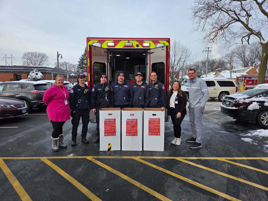 walker school with the Bedford Park Fire Department
