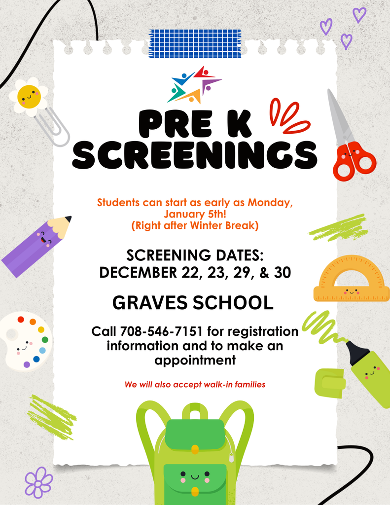 prek screenings - english