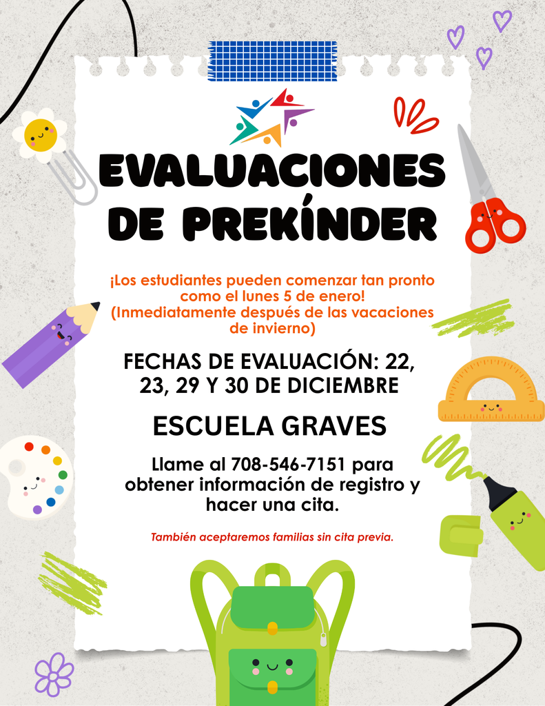 prek screenings - spanish