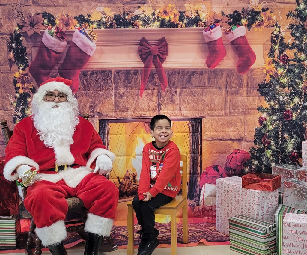 Santa with kid