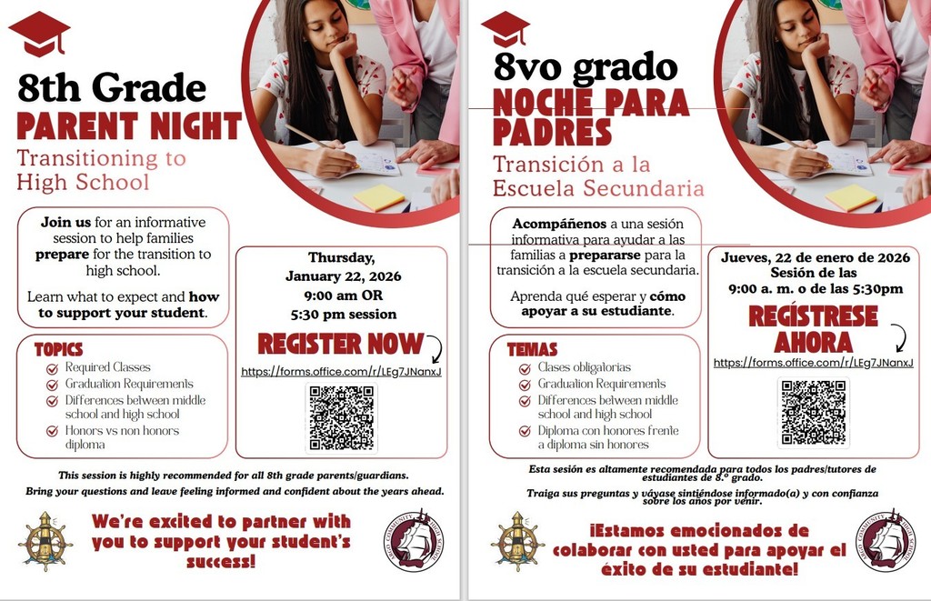 8th grade transition to Argo flyer