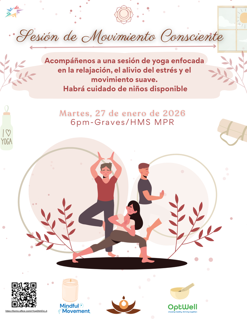mindful movement flyer - spanish
