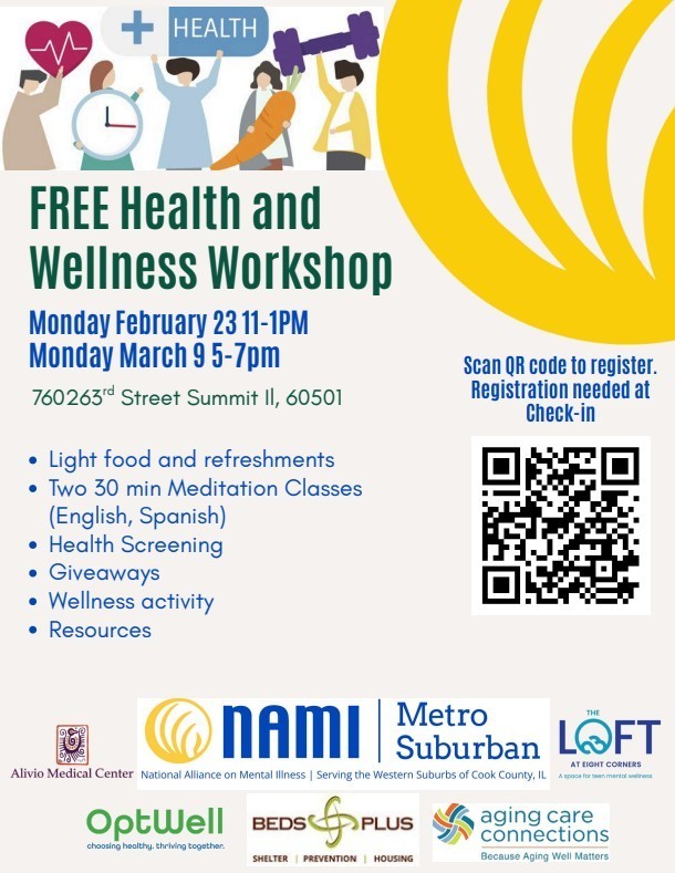 Nami Health Workshop Flyer - English