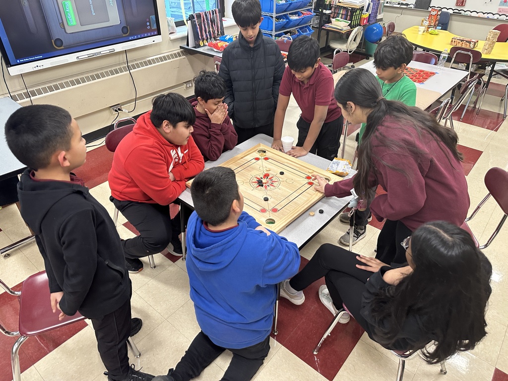 students playing a game