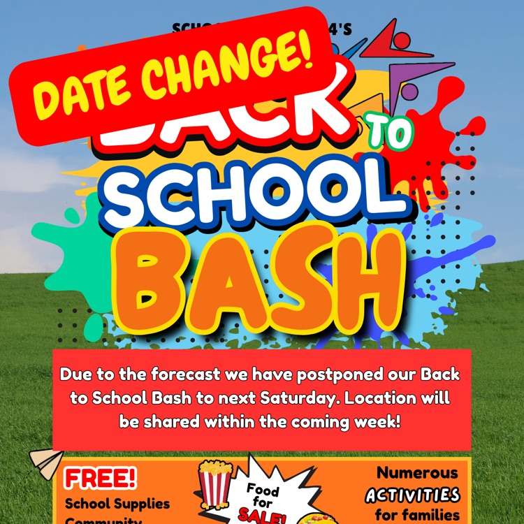 back to school bash flyer