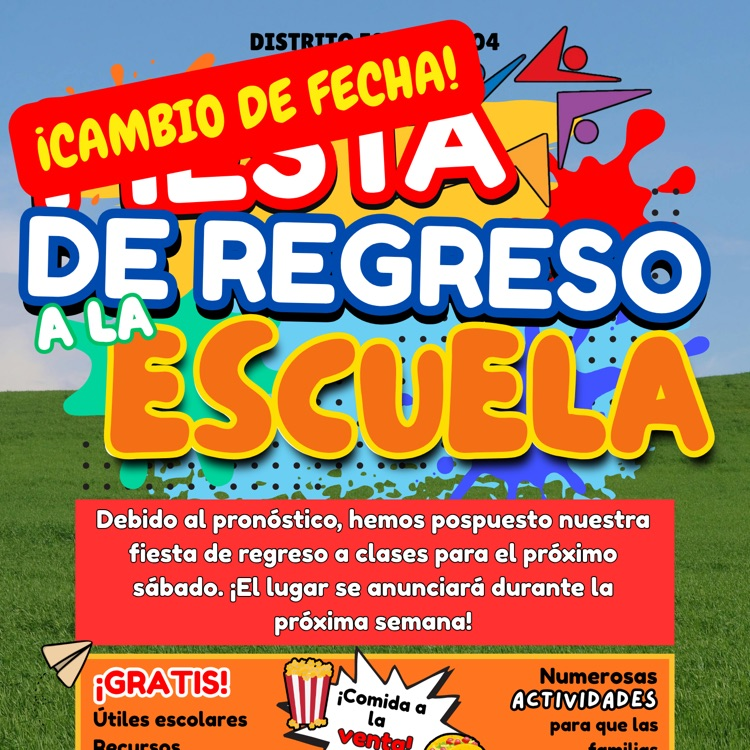 back to school bash flyer - Spanish