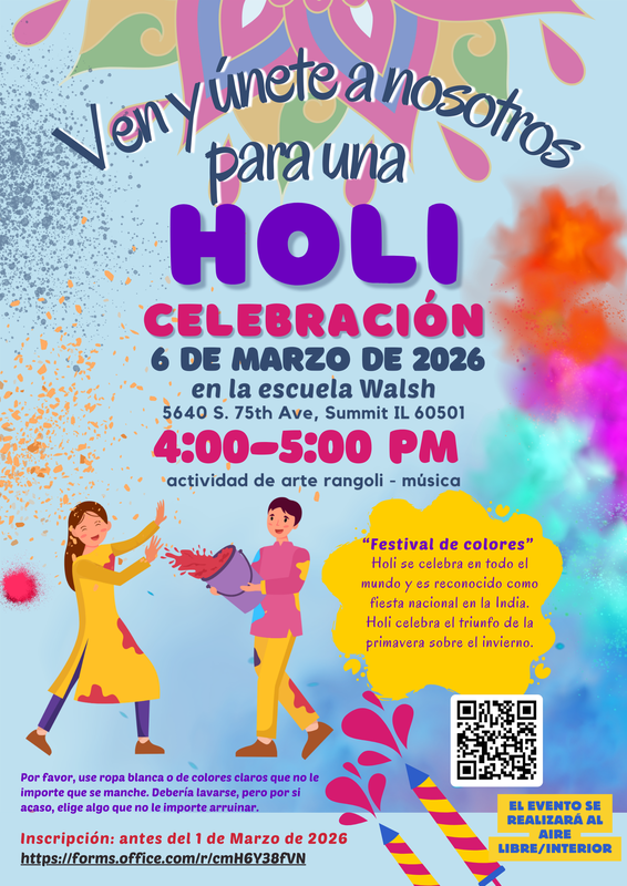 HOLI Celebration Spanish