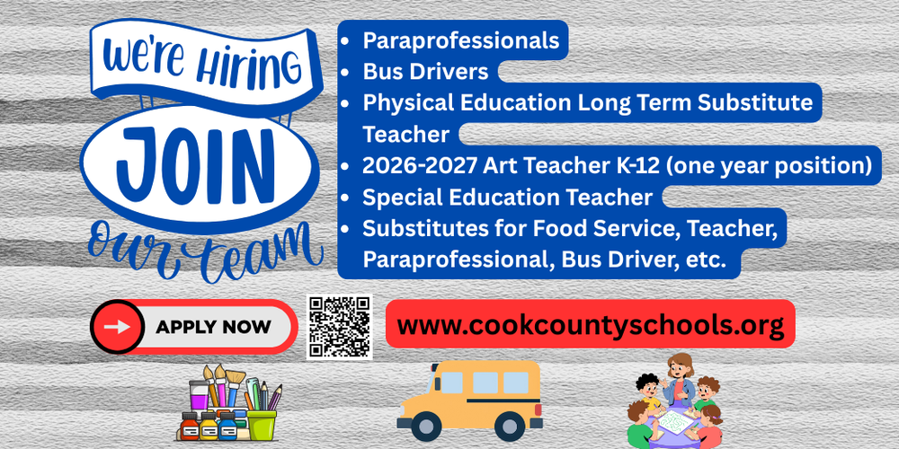 Cook County Schools is Hiring