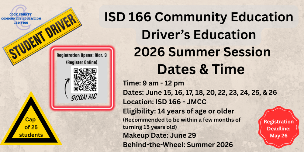Drivers Education - Summer 2026
