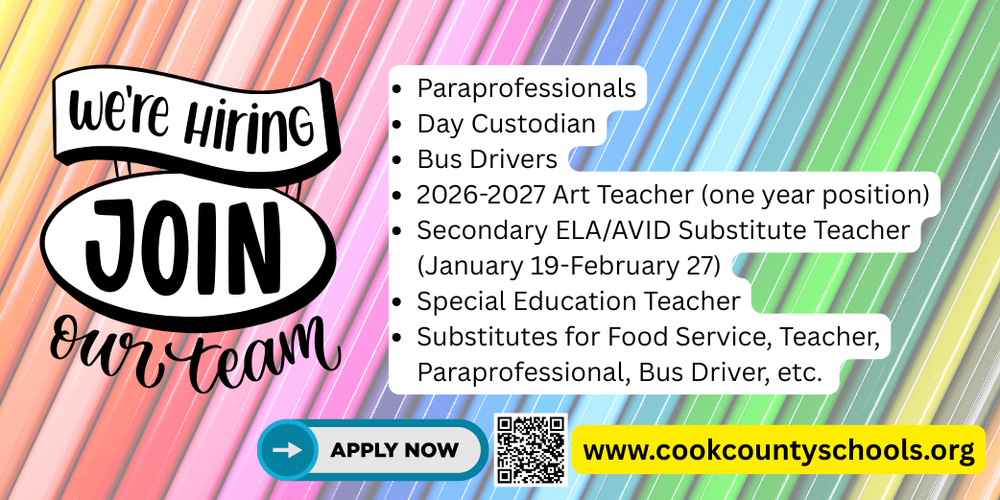 Cook County Schools is Hiring