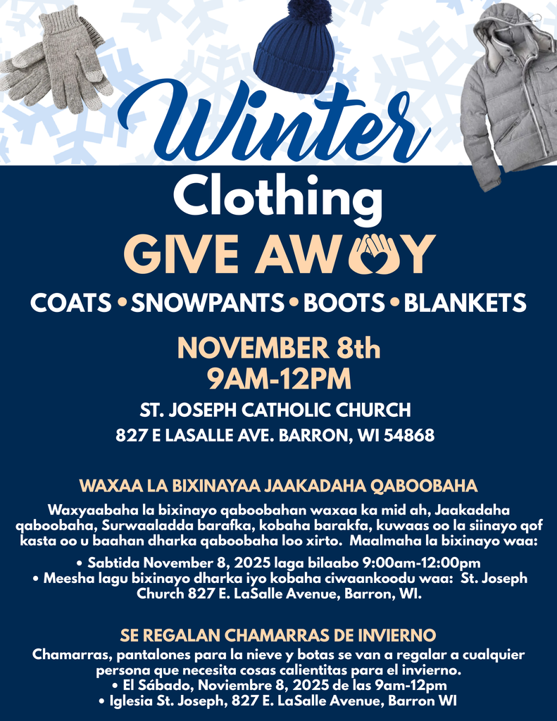 2025 Coat Drive and Giveaway Flier
