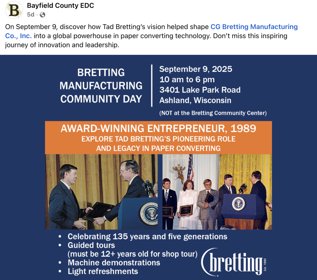 bretting manufacturing day
