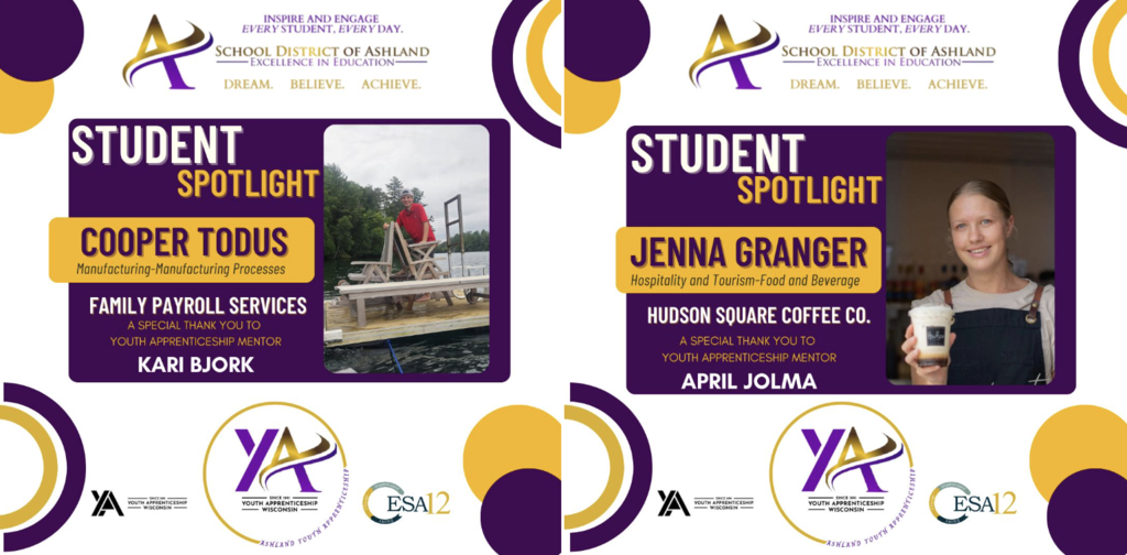 Student spotlight Cooper Todus and Jenna Granger