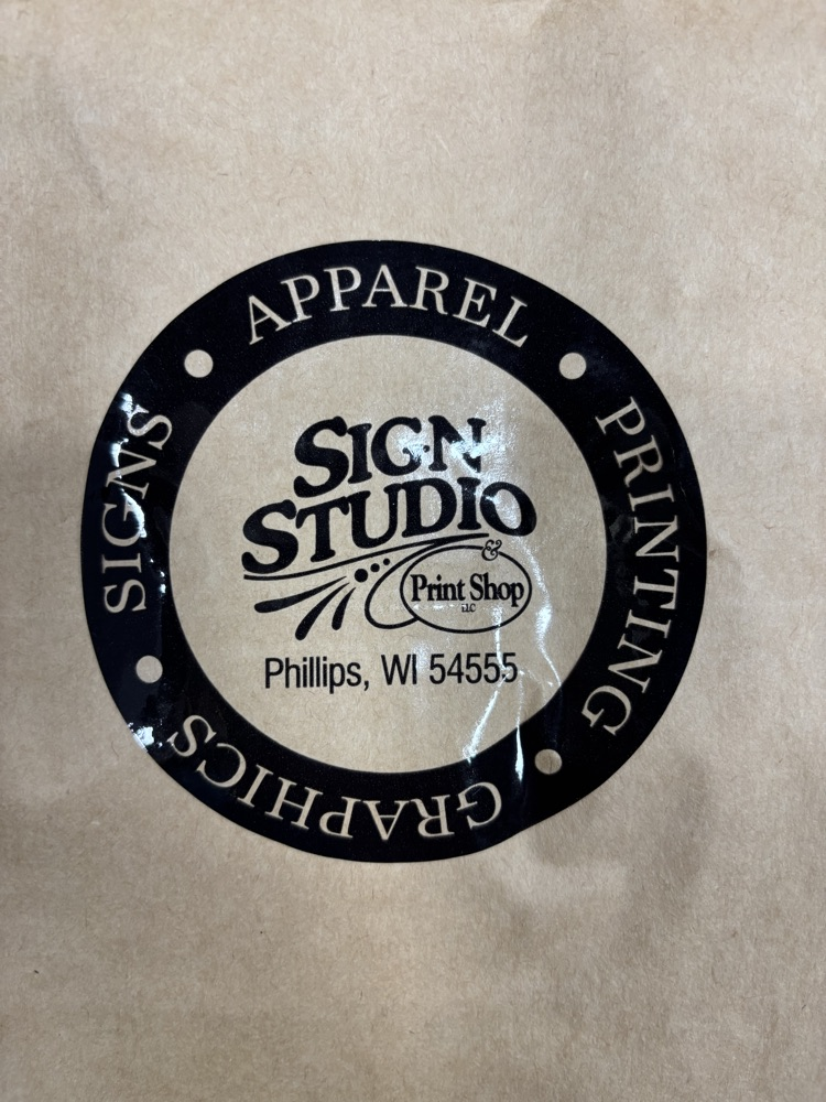 Picture of a Sign Studio Printing graphic included as a thank you