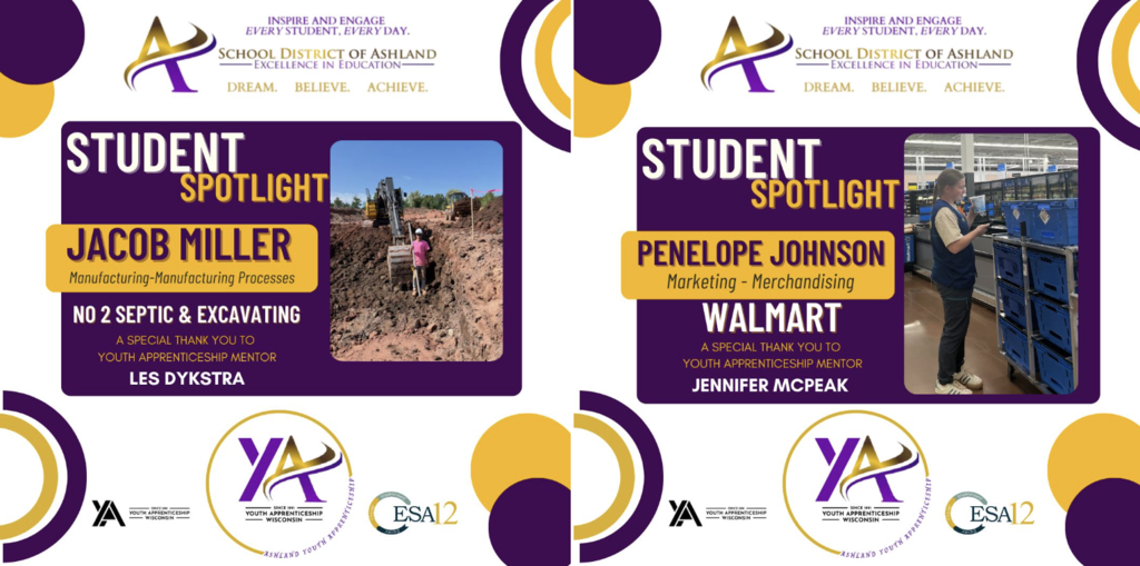 Student spotlight Jacob miller and Penelope Johnson