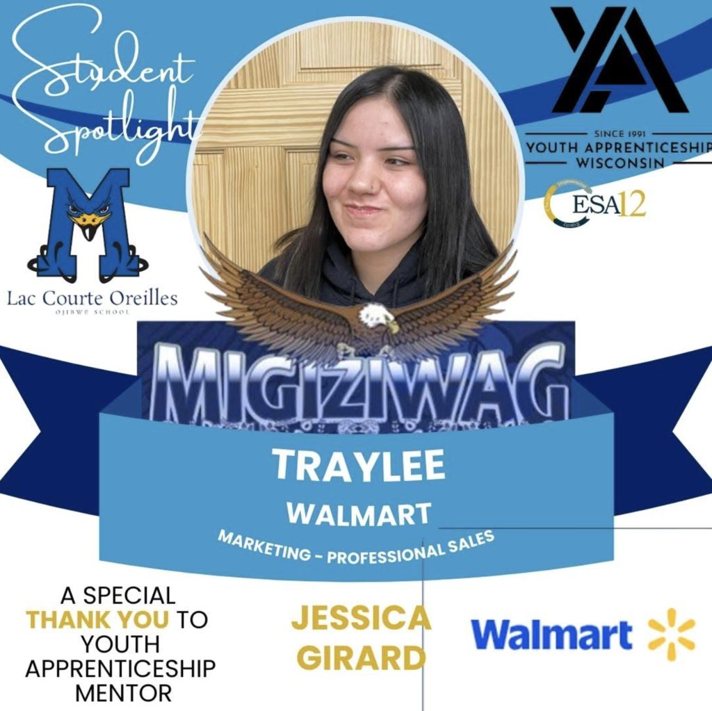 student spotlight Traylee at walmart