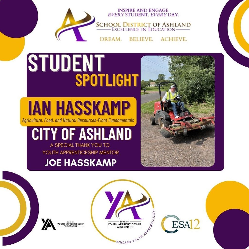 Ian Hasskamp and city of Ashland