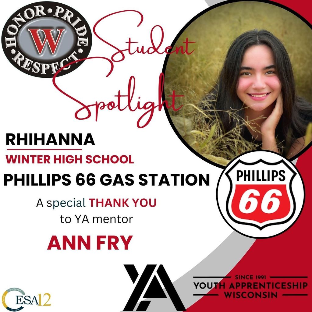 Rhihanna , winter high school and Phillips 66 Gas Station