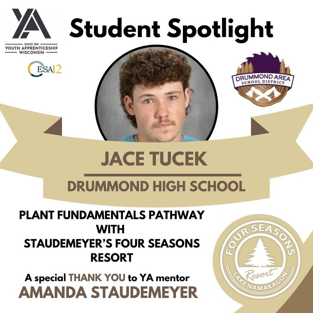 Jace Tucek, Drummond high school and Staudemeyer's Four Seasons Resort